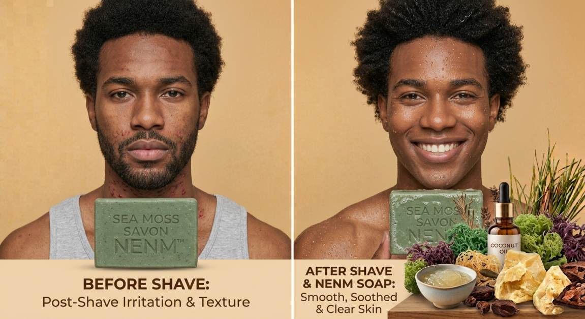 Editorial skincare portrait — after